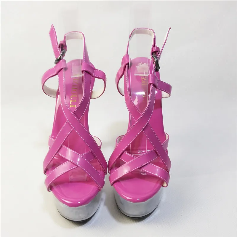 Очень высокий каблук 15-17 см Римский стиль открытые Клубные сандалии стилеты и