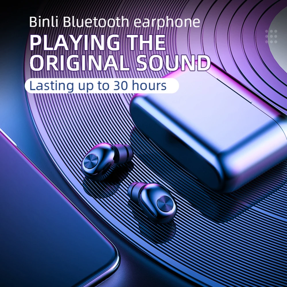 Беспроводные Bluetooth наушники мини гарнитура с зарядным устройством спортивные