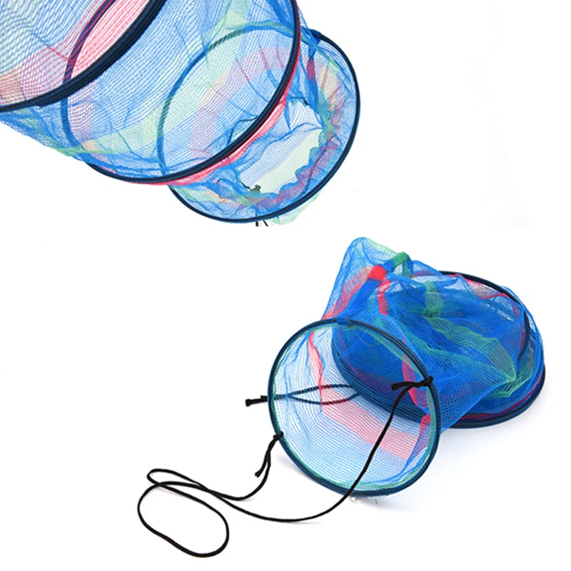 25x65 см Портативная Складная красочная рыболовная корзина мини три ярусные