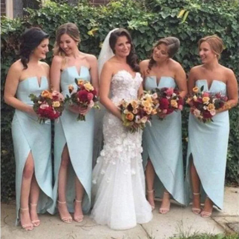 Длинные Платья для подружек невесты 2019 женские сексуальные индивидуальные