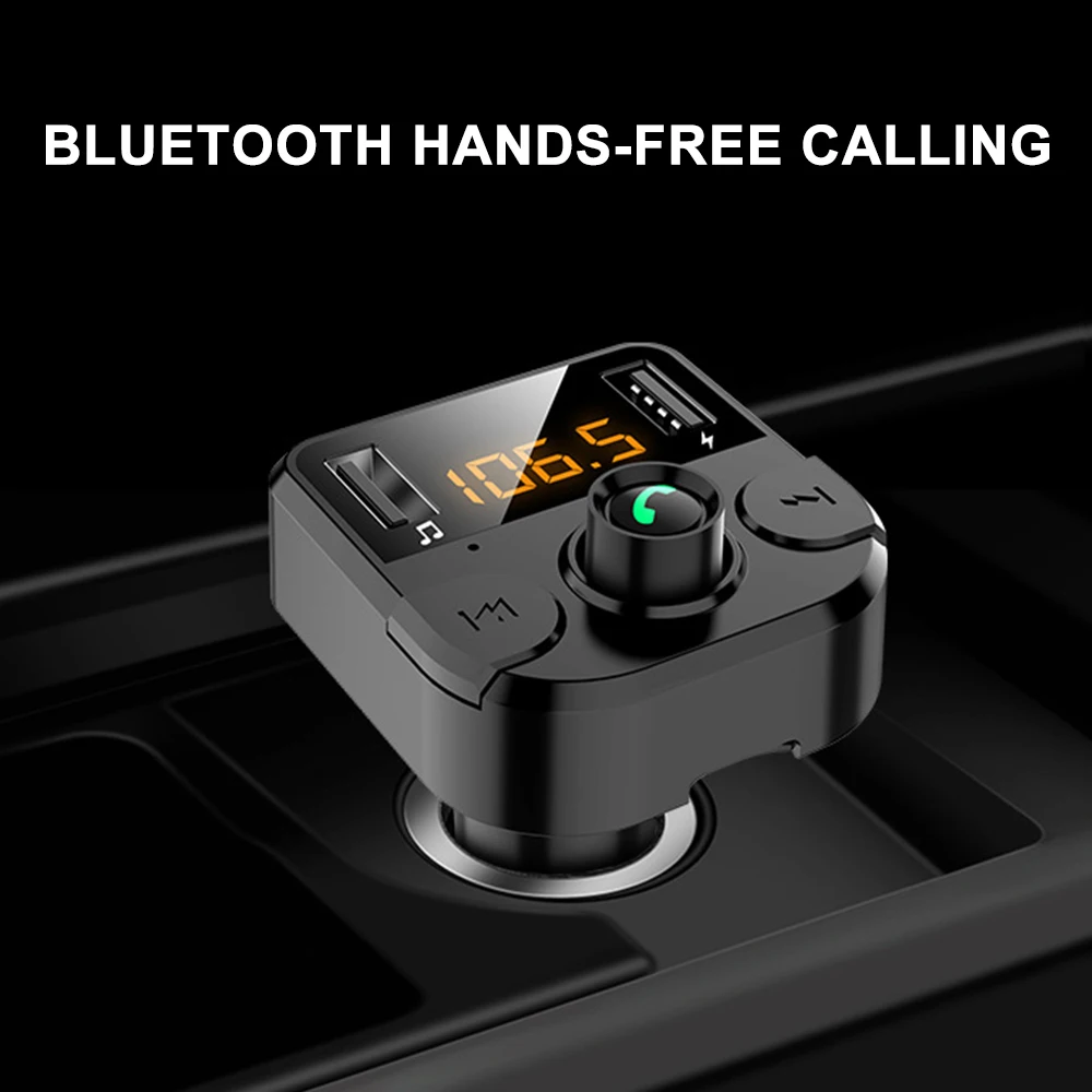 Car Fm Transmitter Wireless Bluetooth Receiving LCD MP3 Player Kit 3.1A Fast Hands Free USB Charger Shipped In Russia | Автомобили и