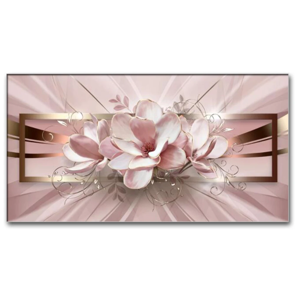 

Большая Алмазная картина 5d «сделай сам», рисование «Орхидея» с розовыми цветами, вышивка крестиком, мозаика, вышивка стразами, Круглый, квадратный