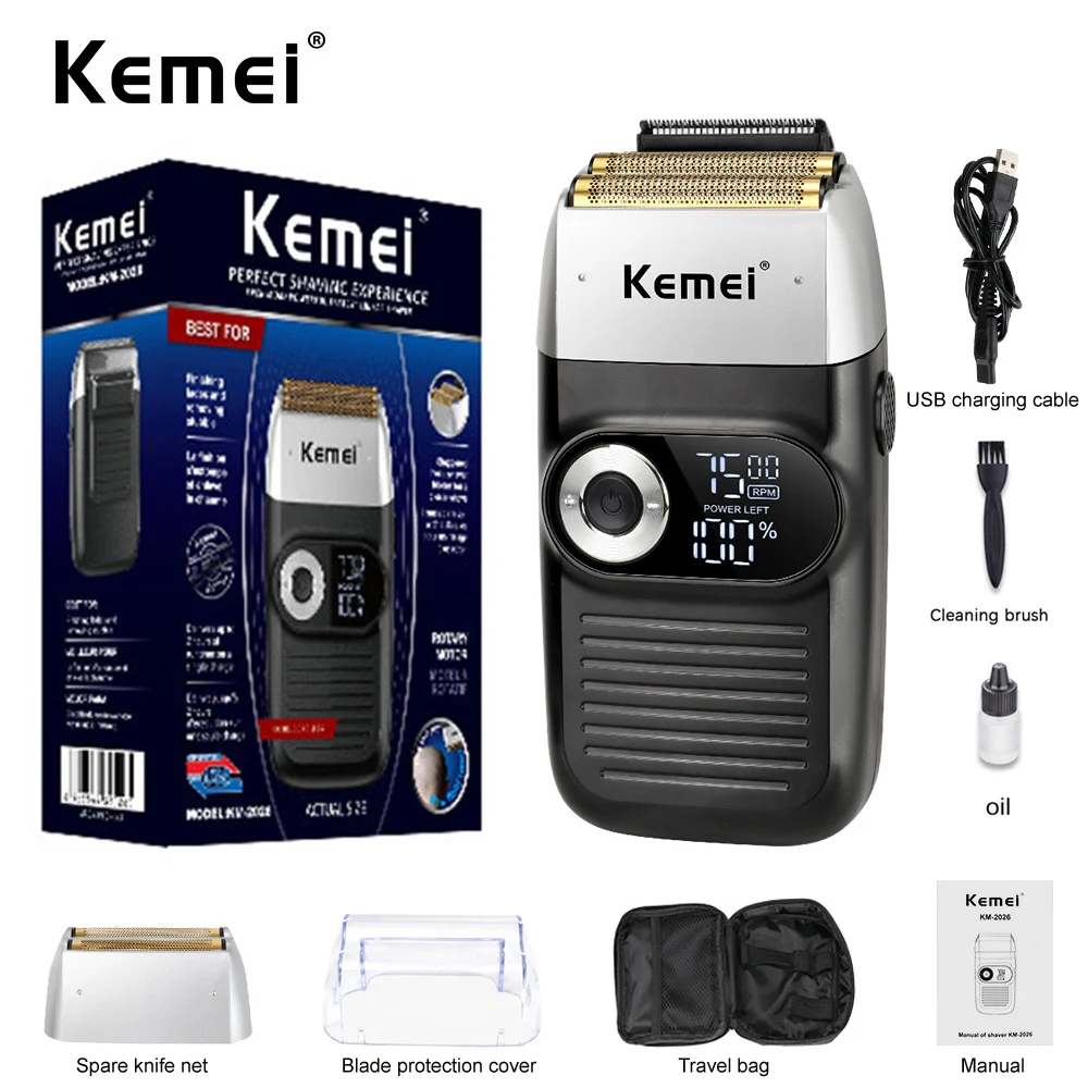 Kemei 2 в 1 электробритва для Для мужчин Перезаряжаемые Портативный беспроводные с