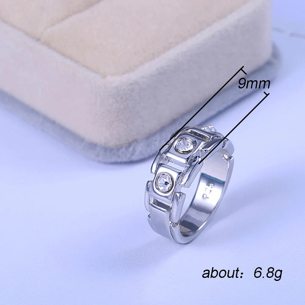 Модное мужское кольцо серебряные обручальные кольца для женщин обручальное с