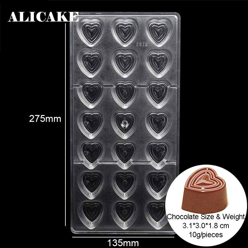 

Формы для шоколадных конфет, формы для помадки в форме сердца, поликарбонатный пластиковый поднос, формы для выпечки тортов, кондитерские и...