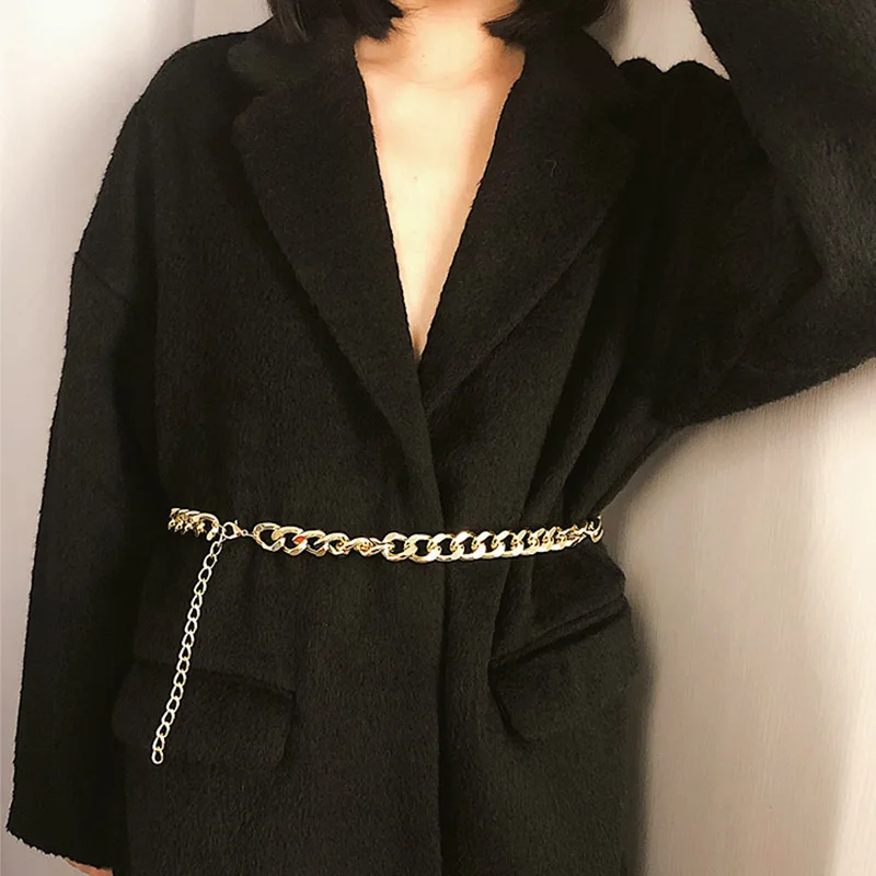 14-big 1 layer chain BLA роскошные женские ремни на цепочке, пояса, подходящие к любой талии, золотые серебряные Многослойные Длинная кисточка, цепочка, ремни для вечерние, ювелирные изделия, платье 3 - Цвет: 14-big 1 layer chain