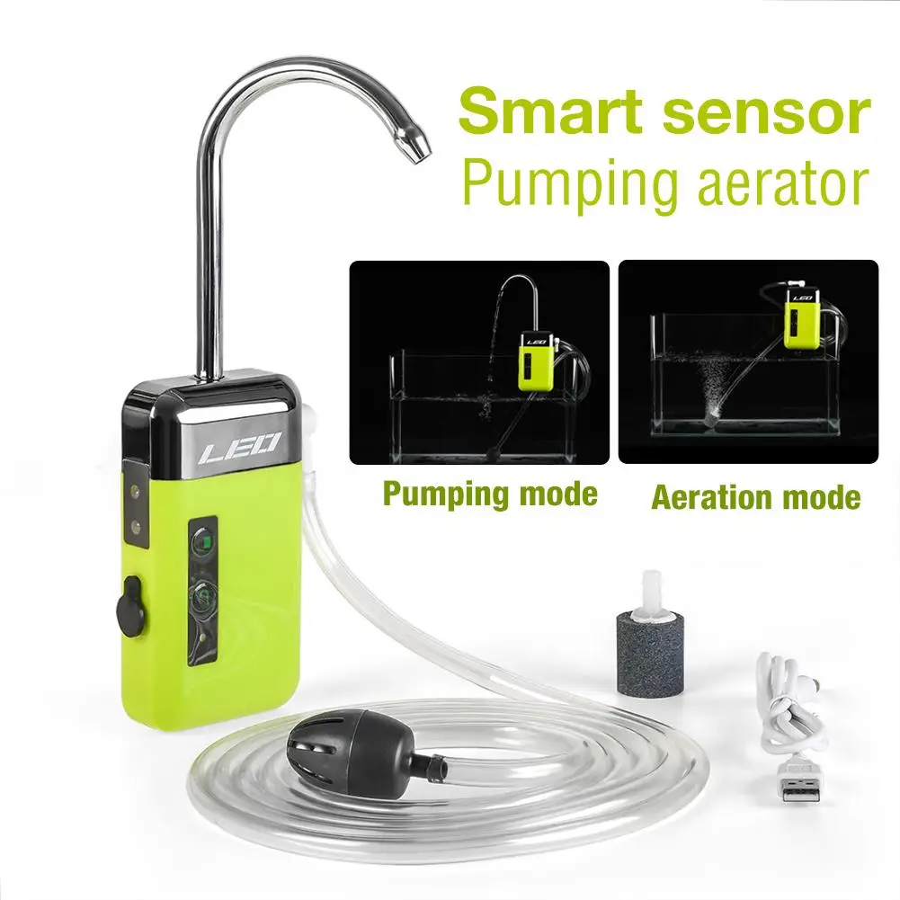 

Аквариумный воздушный насос, индукционный перезаряжаемый кислородный насос, Портативный индукционный насосный аэратор для аквариума, Пря...