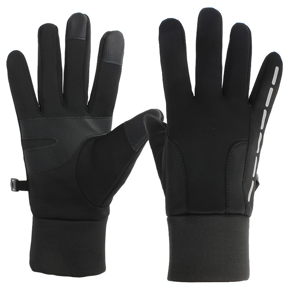 

Autumn Winter Windproof Fleece Full Finger Bicycle Cycling Protection Gloves