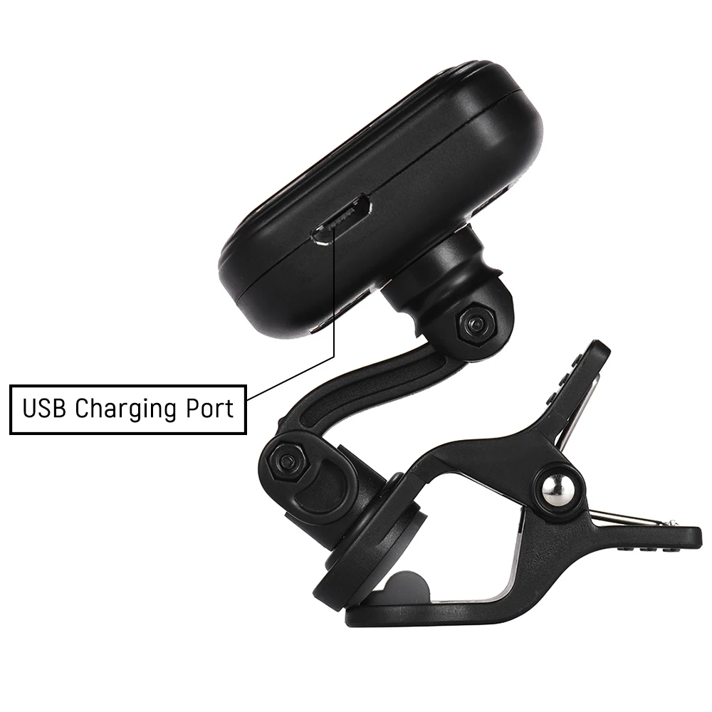 Перезаряжаемый тюнер AROMA AT-105 с клипсой цветной экран встроенный аккумулятор для