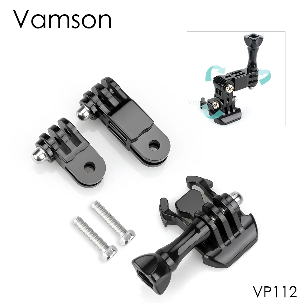 Аксессуары Vamson для GoPro Hero 8 7 6 5 4 Регулируемые поворотные ручки Xiaomi DJI OAMO Action SJ4000