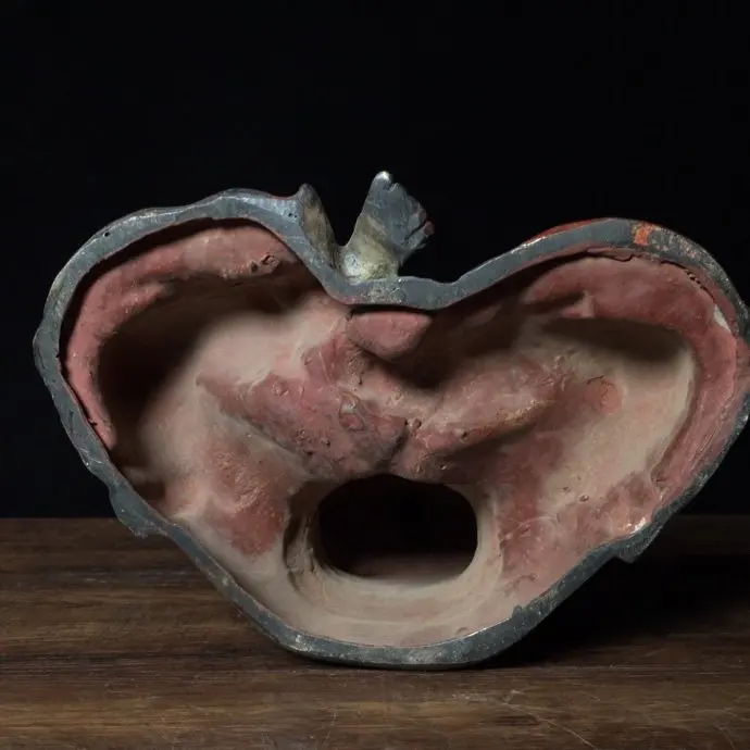 

Home Decor 11"Tibet Buddhism Temple Old Bronze Cinnabars Guanyin Bodhisattva Statue Void Buddha Enshrine the Buddha