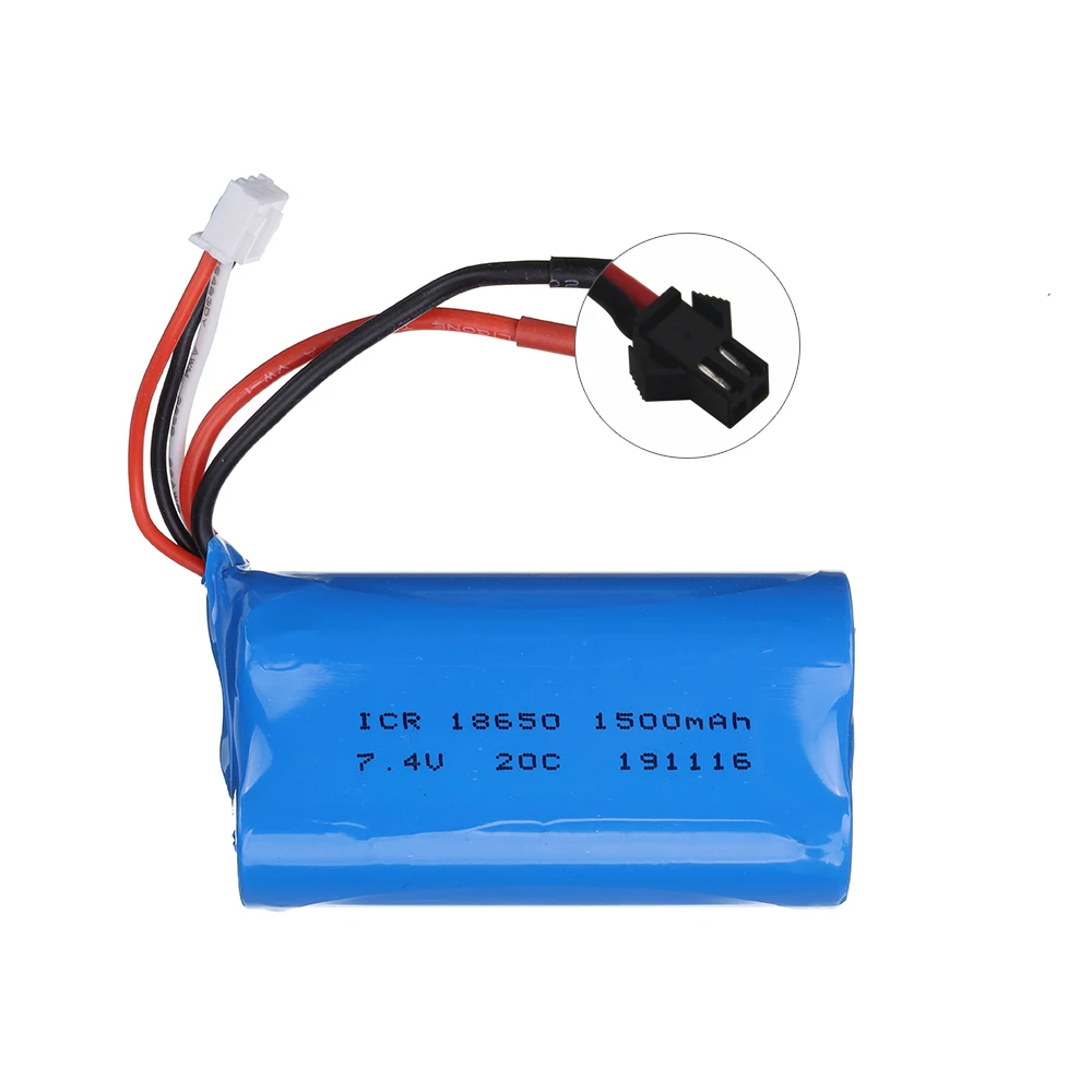 7.4V 1500mAh/2200mAh/3000mAh 18650 lipo Battery for Q46 Wltoys 10428 /12428/12423 WPL MN99S D90 U12A S033g Q1 H101 Rc Boats Cars |