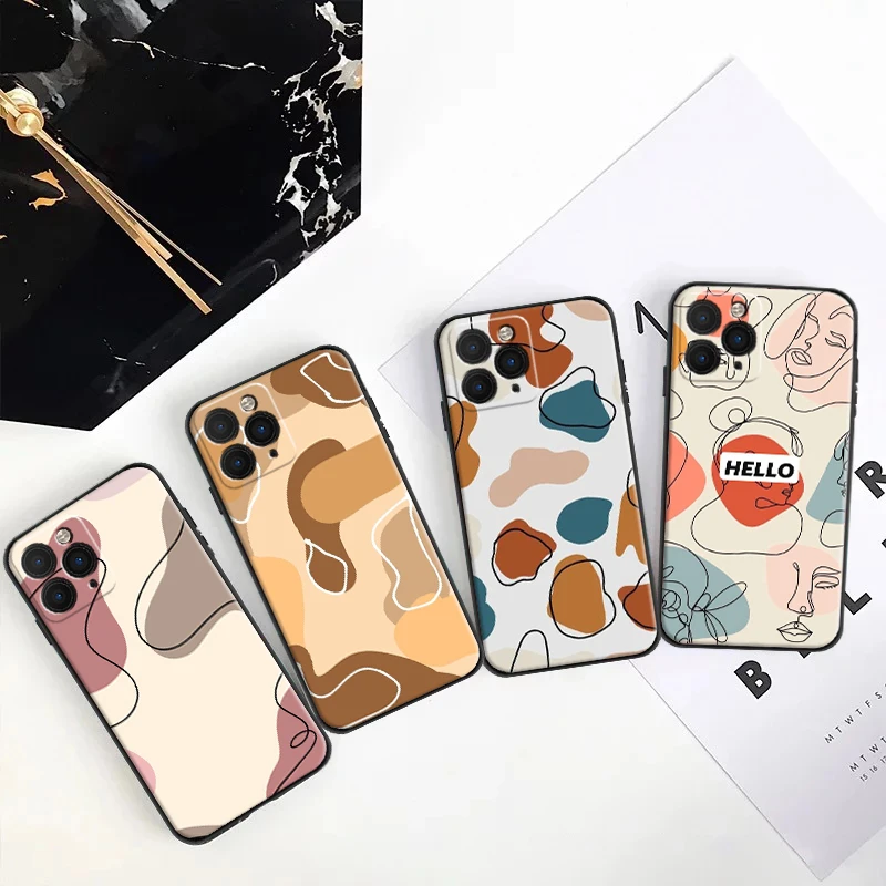 

Phone Case For iPhone 11 12 XS XR X 7 8 6S 6 Plus Pro MAX SE 2020 Soft TPU Color Painting Animal Pattern Panda Couple Back Cover