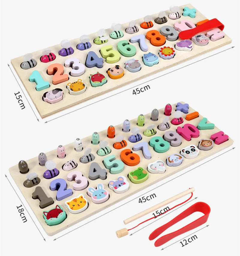 Монтессори Развивающие деревянные игрушки геометрическая форма познавание