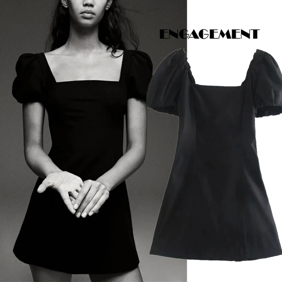 

ENGAGEMENT 2021 Basic Vintage Summer Dress Women Ins Fashion Vintage Linen Sexy Mini Dress Women Vestidos
