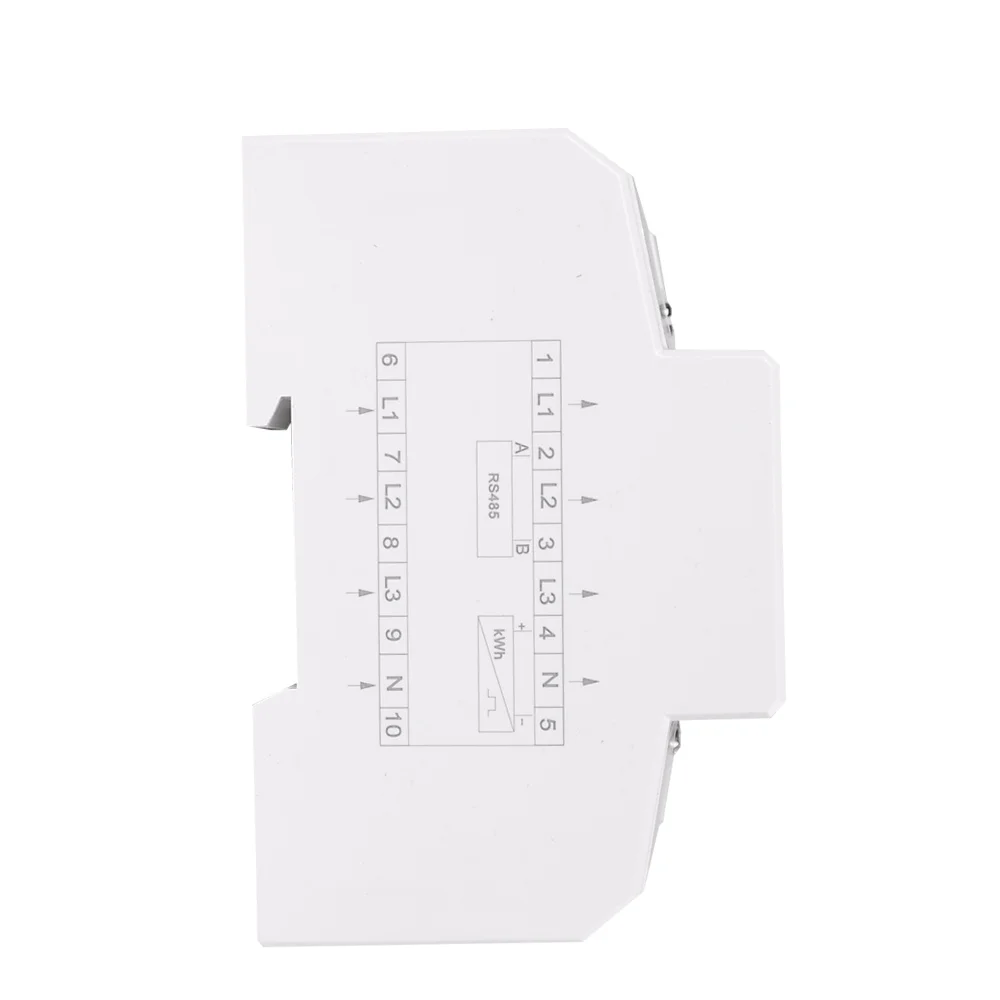 RS485 220/380 V 5-100A 3 фазы 4 провод din рельс энергии, цифровой прибор для измерения уровня Мощность факторный монитор с напряжение, Частота тока Дисплей