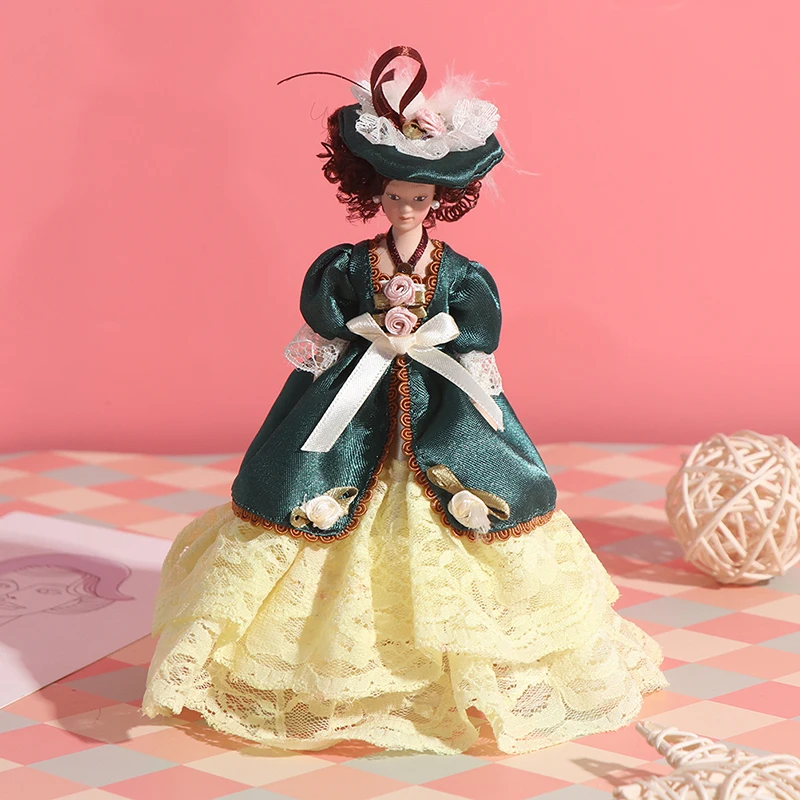 1:12 красивые миниатюрные фарфоровые куклы для кукольного домика викторианской