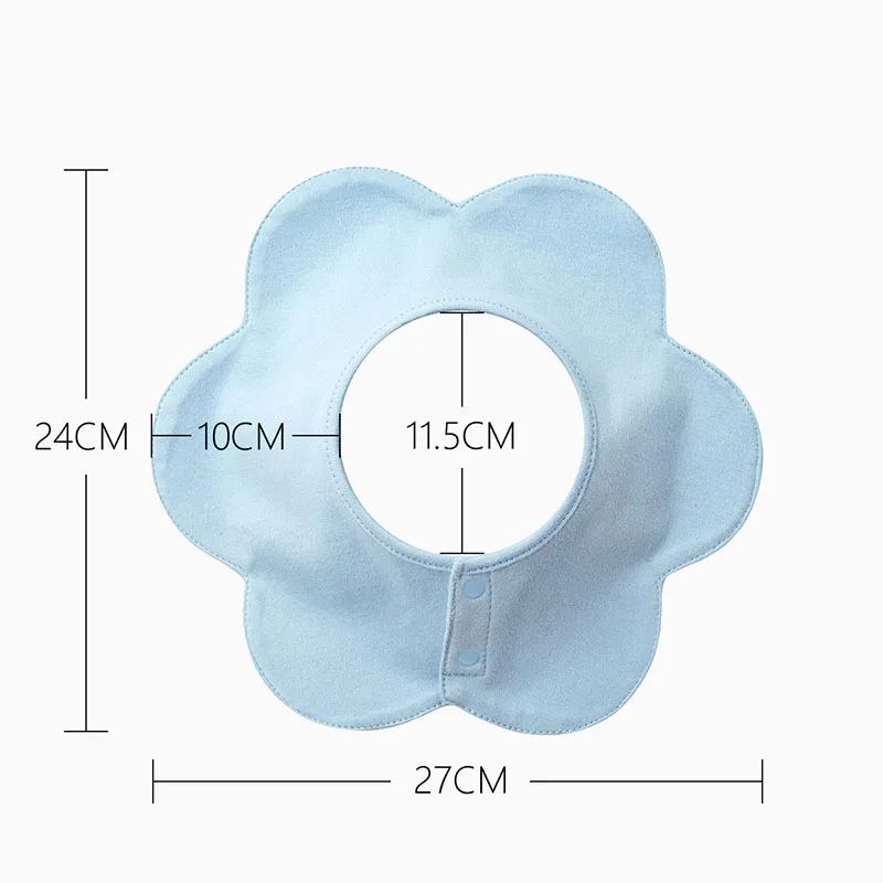 

0-36M Baby 360-degree Rotating Pure Cotton Comfortable Saliva Towel Infant Solid Color Soft Bib Newborn Absorbent Rice Pocket