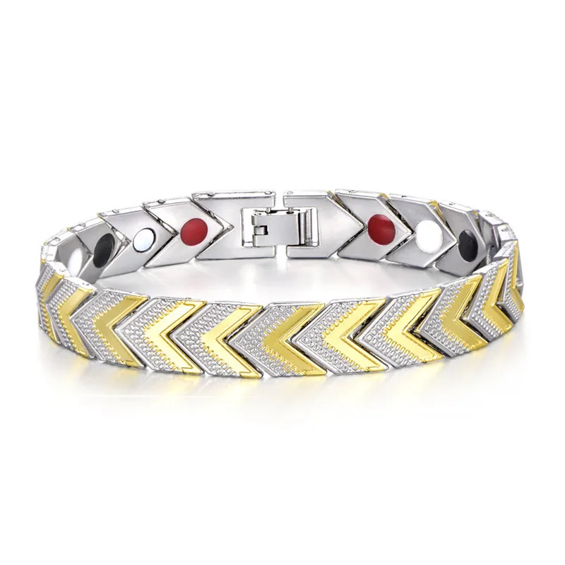 4 шт. Для мужчин терапевтический Энергии Исцеления Магнитный браслет цепочка с