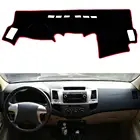 Коврик для приборной панели автомобиля, коврик для приборной панели, коврик для Toyota Fortuner Hilux Vigo Revo SW4 2005-2015, защита от УФ-лучей, Солнцезащитный ковер, аксессуары