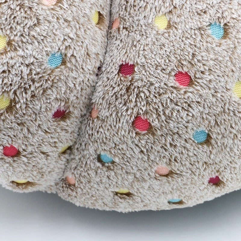 Кровать для кошки MESNUG в разноцветную точку модная теплая плотная Лежанка котят с