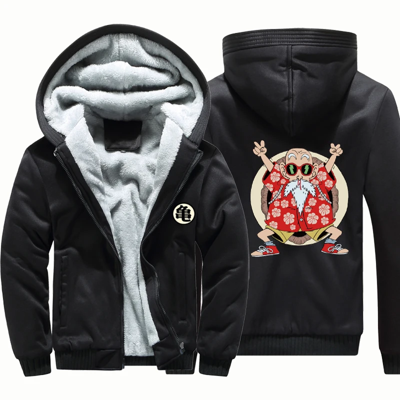 

Master Roshi graphic japan style thick hoodies men winter coat jacket anime men hoodie oversize hoody streerwear men clothes