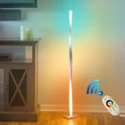 Современные цветсветодиодный светодиодные торшеры RGB с дистанционным угловым светильником в европейском стиле, торшер для спальни, украшение