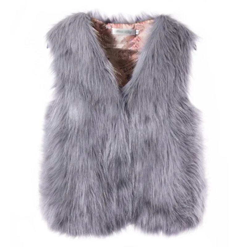 

Высококачественный меховой жилет, пальто, роскошное теплое Женское пальто из искусственной лисы, жилеты, зимние модные меховые женские пал...