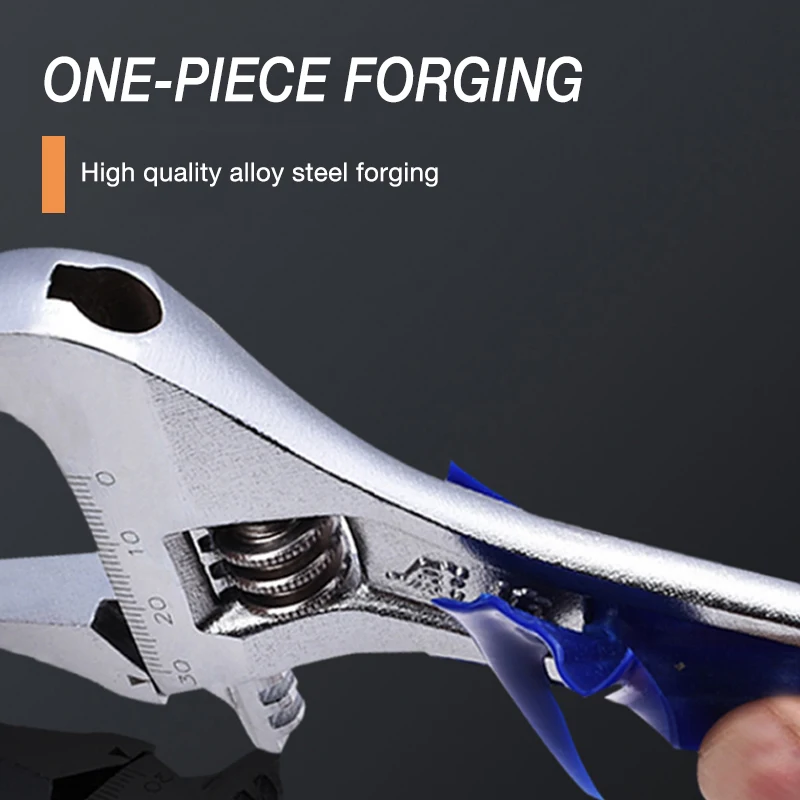 Регулируемый гаечный ключ с короткой ручкой универсальный разные инструменты 6