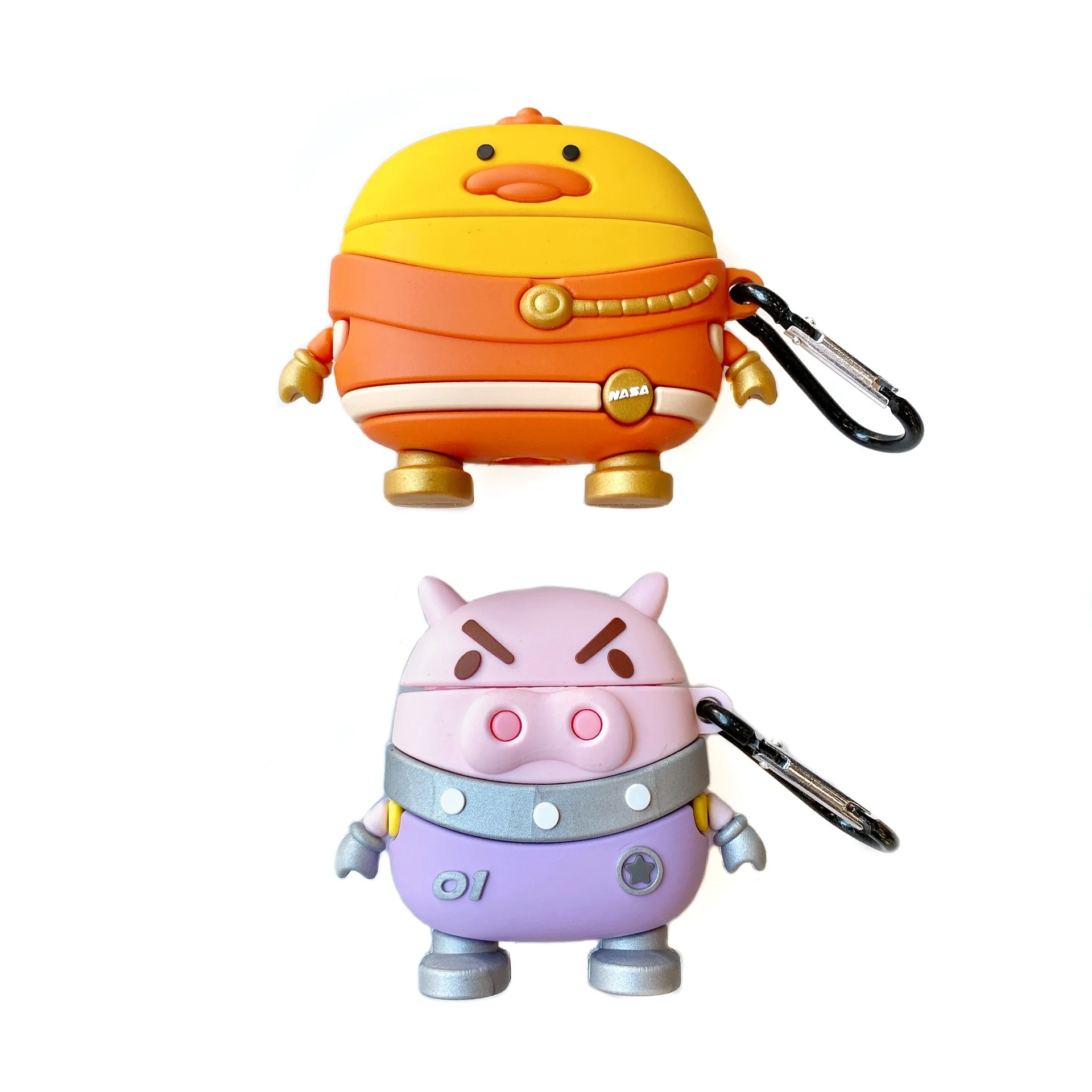 

Astronaut Pig Duck 3D Case for Airpods 1 2 Bluetooth Earphone Case for Air Pods Pro Accessories Protective Cover Cute Silicone