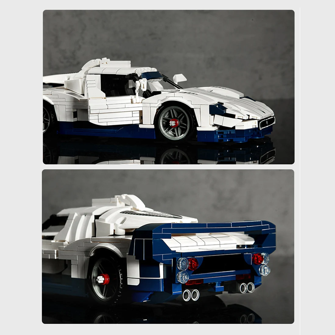 

862+Pcs Pull Back Car Building Blocks Sports Car Assembly Bricks Toys Educational City Car Block Assembling Toys Boy Gift Model