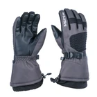 Теплые высококачественные зимние лыжные перчатки черные мужские женские 3M Thinsulate водонепроницаемые перчатки Thouchscreen для сноуборда снегохода серые варежки