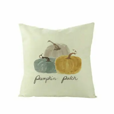 Happy Thanksgiving Day Pillowcase Harvest Pumpkin Thanks Decor Fall 18&quot Sofa Waist Cushion Cover Home Room Decoration | Дом и сад