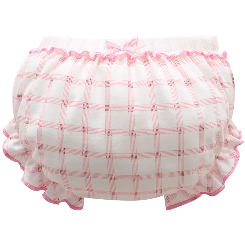 Мягкие Детские трусы из 100% хлопка 3 шт./лот нижнее белье для девочек новорожденных