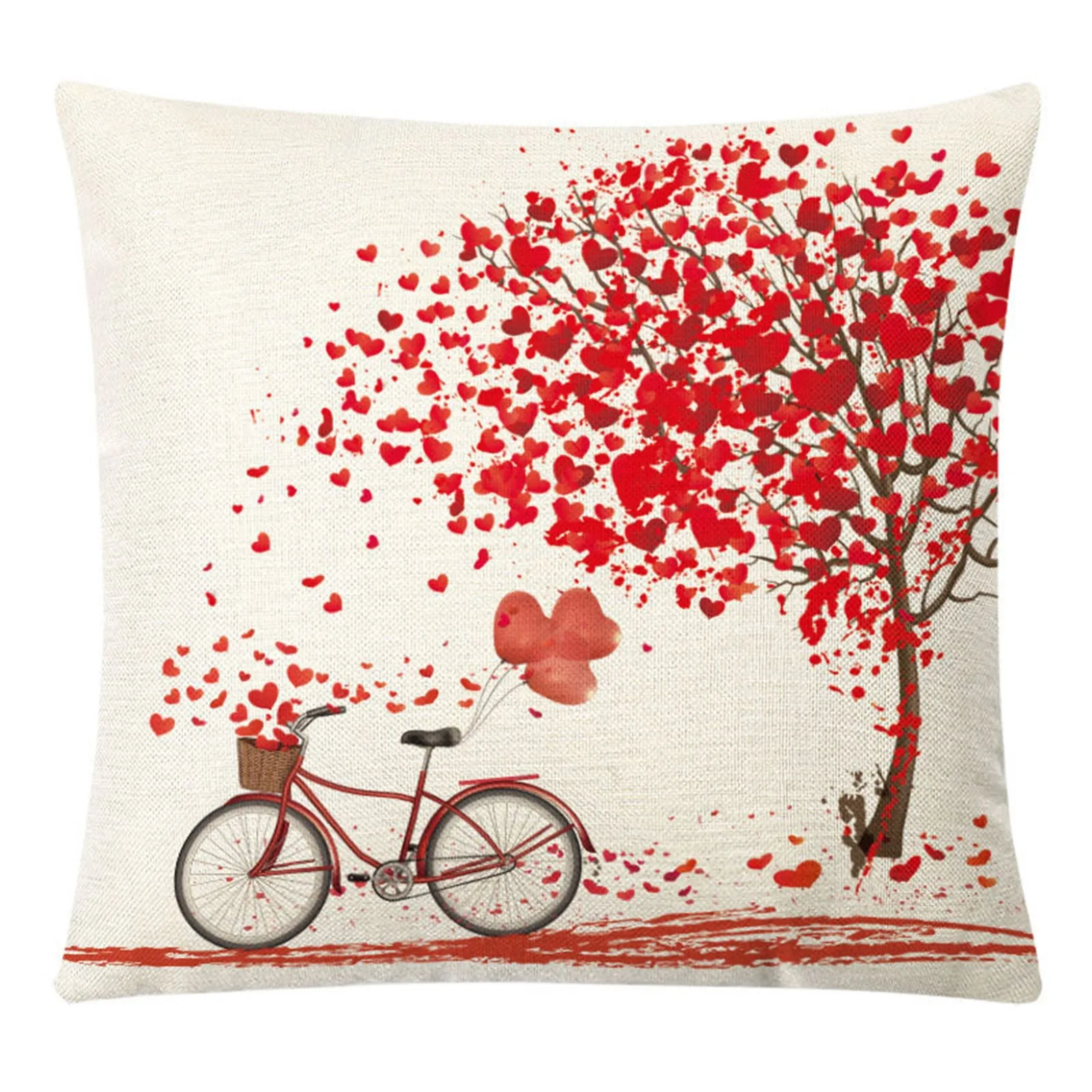 Наволочки с принтом Love Tree День Святого Валентина Наволочка на талию свадебная