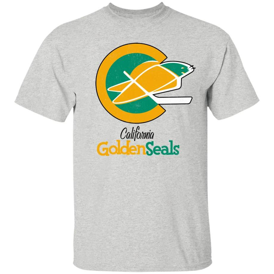 Золотые печати ретро Хоккей Джерси логотип возврат Окленд Сан-Фра Уличная