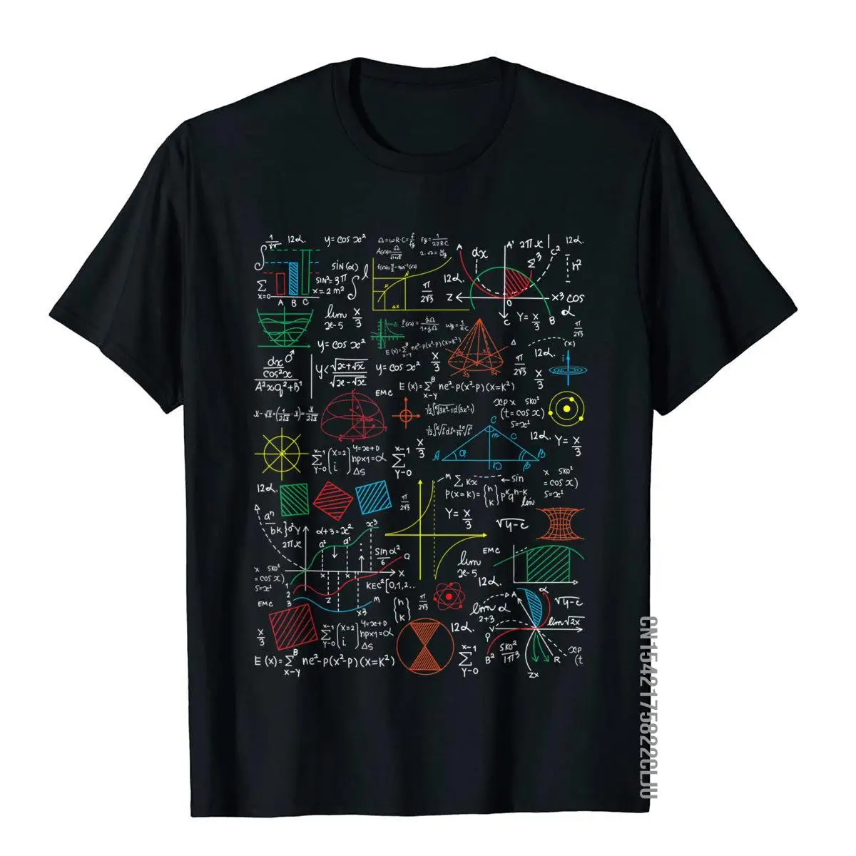 

Funny Math Teacher Gift Idea Mathematics Formulas Sheet T-Shirt Hip Hop Cotton Men T Shirt Cool New Coming Top T-Shirts