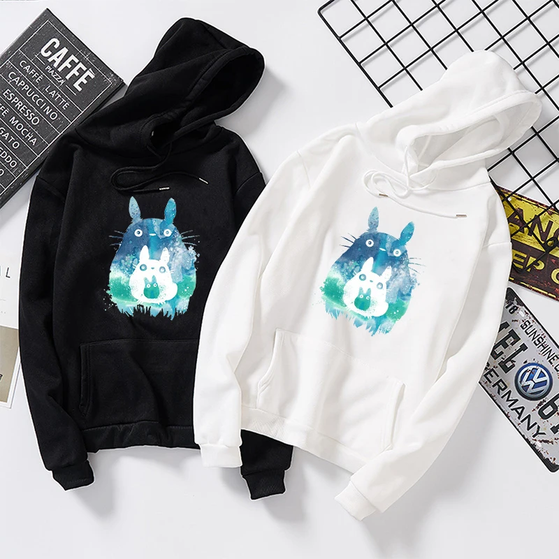 Новый осень зима толстовки Harajuku Kawaii с героями мультфильма Тоторо и принтом Moletom