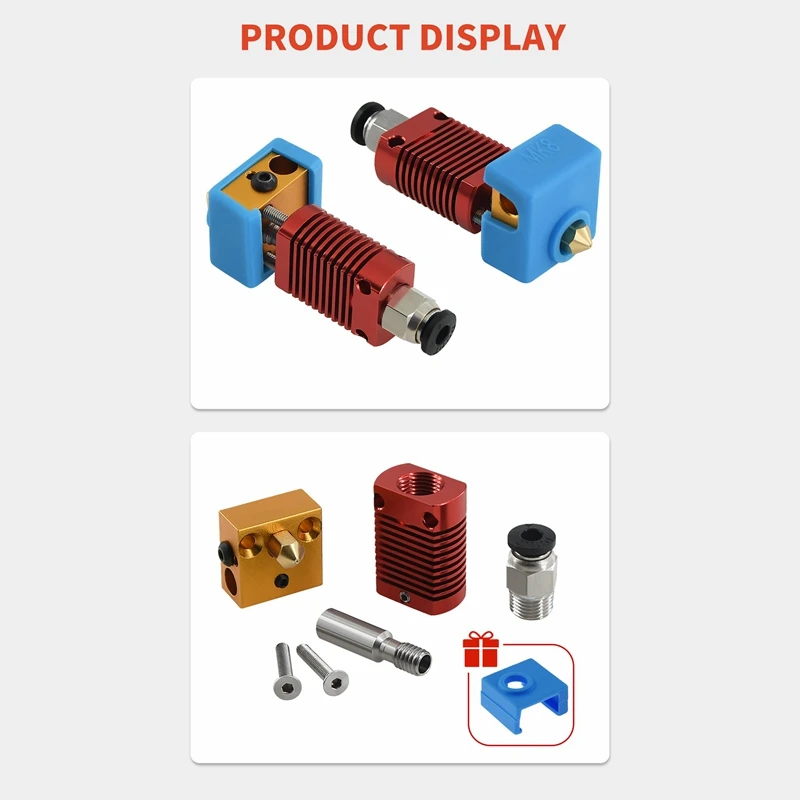 3D Printer Accessories CR-10 Extruder Hot End Kit Heating Aluminum Block Heat Sink Parts DIY | Компьютеры и офис