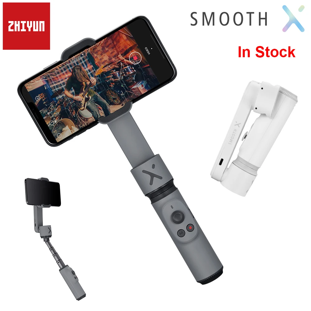 Селфи палка Zhiyun Smooth X шарнирный стабилизатор для смартфона iPhone 11 Pro Max SE Xs Xr SamSung HuaWei