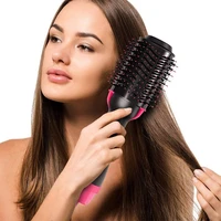 one step hair blow tangle dryer multifunction electric curling straightening comb anti static hot air brush dropshipping