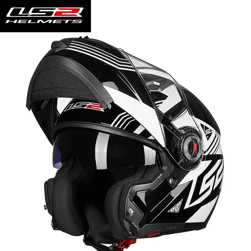 LS2 FF370 флип-ап мотоциклетный шлем для мужчин и женщин двойной козырек с внутренним солнечным щитом LS2 шлем capacete de motocicleta - Цвет: 13