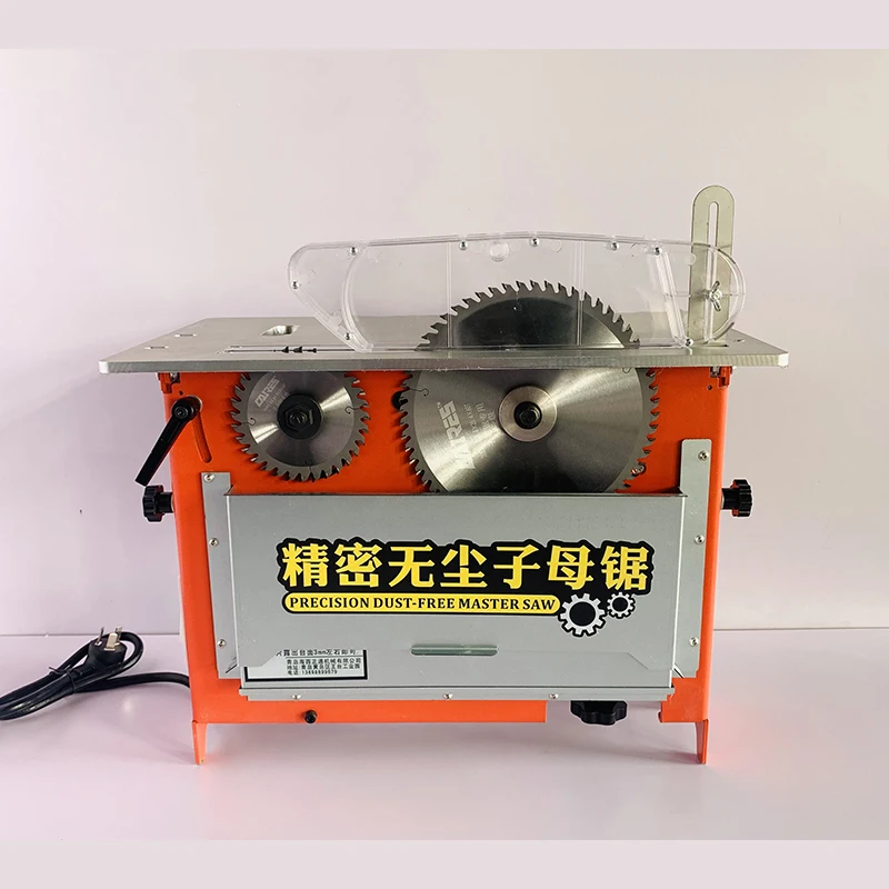 

220 В новая деревообрабатывающая домашняя беспыльная кластерная пила, Прецизионная флип-Настольная Многофункциональная портативная торцов...