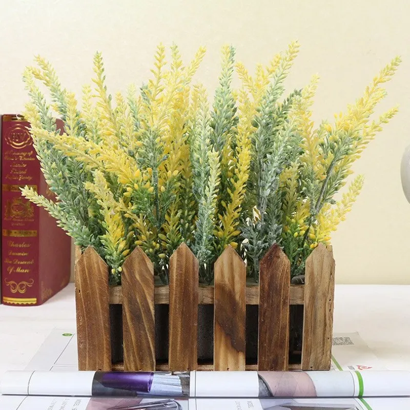 Украшение Романтический Прованс Лавандовые цветок шелковые искусственные цветы