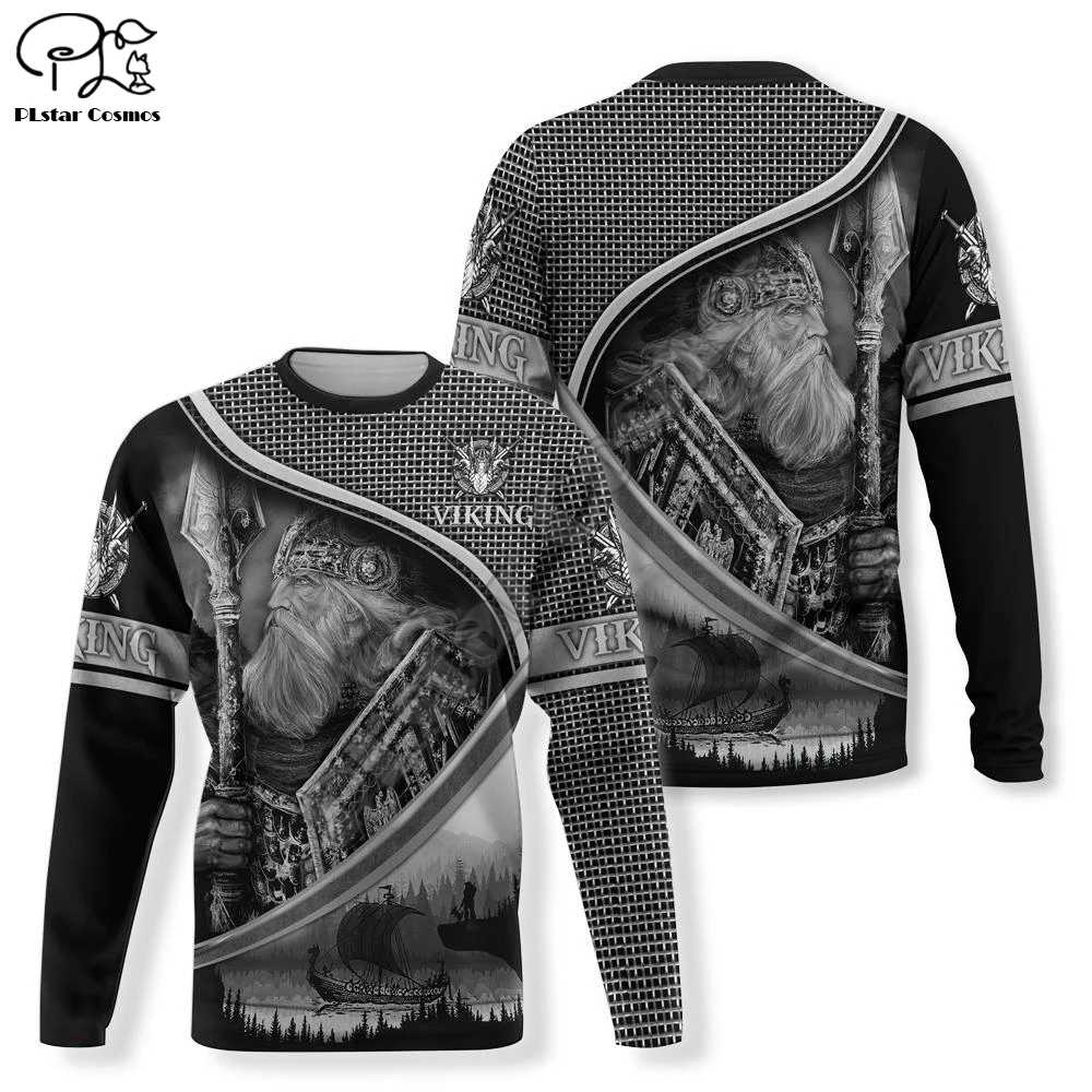 

PLstar Cosmos Viking Armor Tattoo Warrior Viking God Odin Symbol NewFashion Tracksuit Harajuku Funny 3Dprint Men/Women Hoodie A2