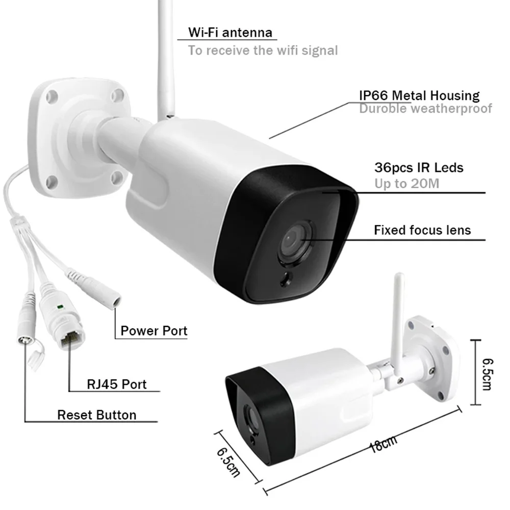 HJT 4K SONY WIFI IP-камера 940nm ИК-свет Инфракрасное ночное видение Наружное аудио
