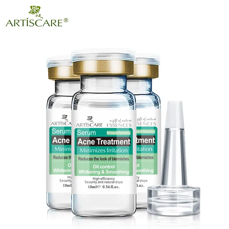 ARTISCARE, сыворотка для лечения акне, крем для ухода за лицом, контроль жирности, удаление шрамов и отбеливание лица, лучший уход за кожей, 3 шт