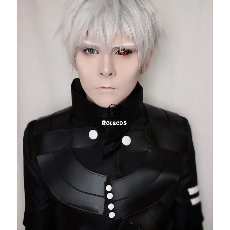 ROLECOS, японское аниме, Токийский Гуль, костюмы для косплея, Kaneki Ken, костюмы для косплея, толстовки, черная боевая униформа, Мужская одежда, полный комплект