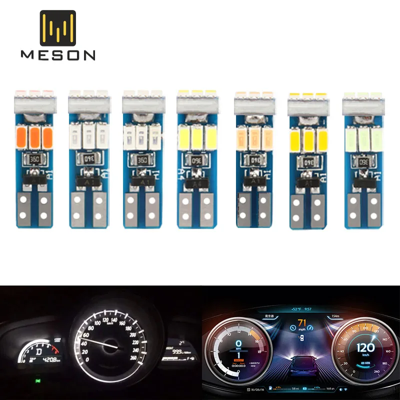 10 шт. светодиодные лампы T5 3014 9SMD W3W для приборной панели | Автомобили и мотоциклы