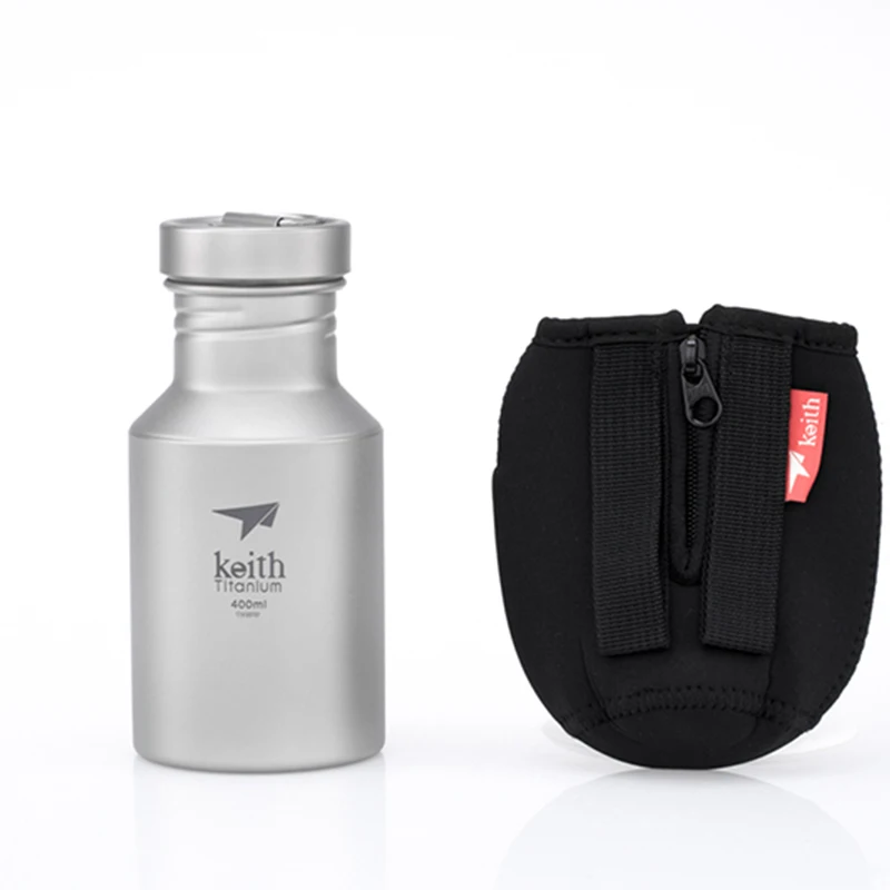 Титановая бутылка для воды портативные бутылки с сумкой сверхлегкая Спортивная